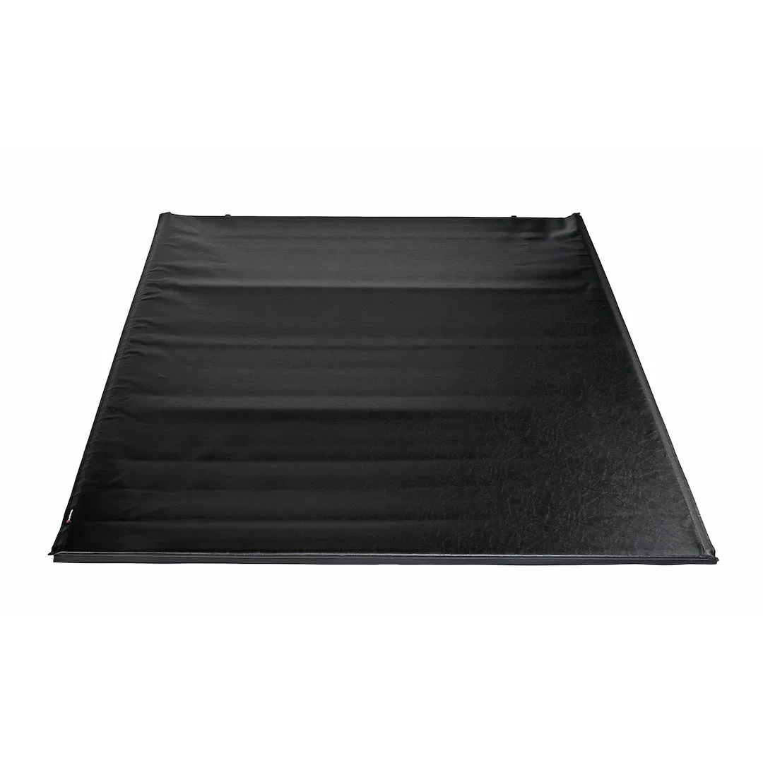 TFX2207 – TRAILFX Tonneau Cover, Soft Roll-Up Hook And Loop Lockable With Tailgate Lock Black Vinyl With Aluminum Rai...